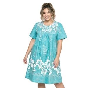 Anthony Richard’s VTG Women’s 4X Mumu House Patio Dress Blue Floral